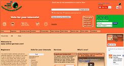 Desktop Screenshot of easy-online-german.com