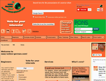 Tablet Screenshot of easy-online-german.com